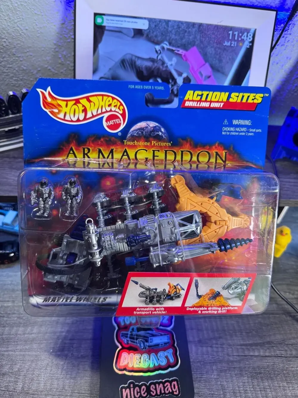Hot wheels 1997 Armageddon action sites drilling unit
